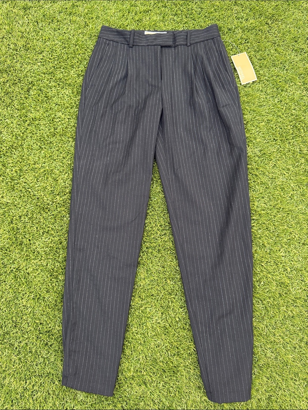 Michael Kors Black Pinstripe Women's Trousers
